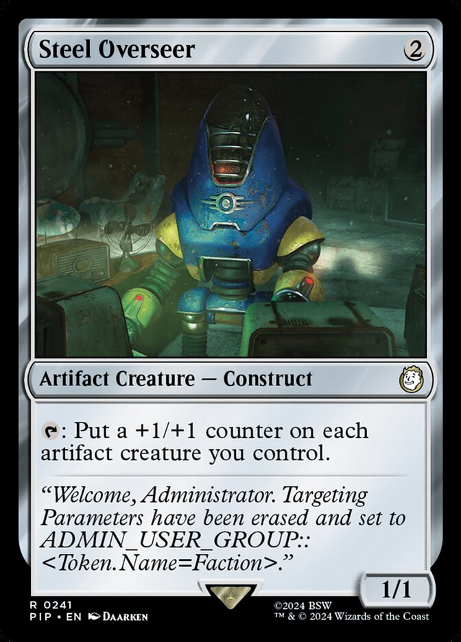 Steel Overseer 241 (Universes Beyond: Fallout)  - Foil | Good Games Adelaide SA