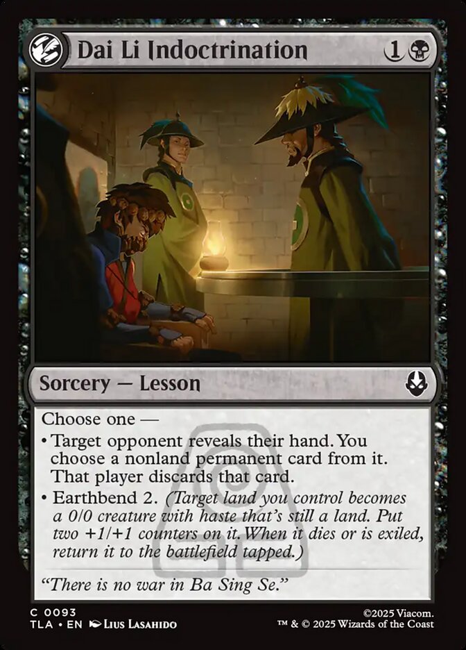Dai Li Indoctrination 93 (Avatar: The Last Airbender)  - Foil | Good Games Adelaide SA