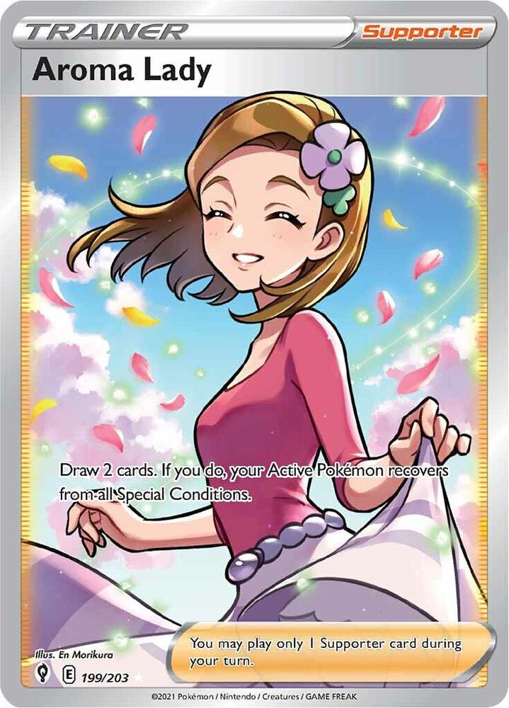 Aroma Lady Full Art 199/203 (SWSH07: Evolving Skies)  - Holofoil | Good Games Adelaide SA