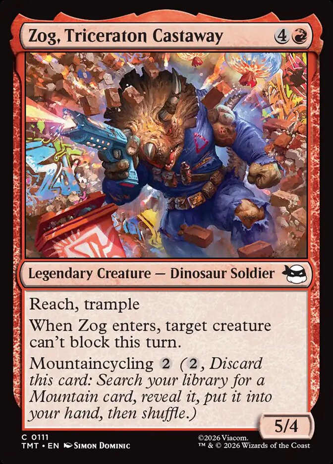 Zog, Triceraton Castaway 111 (Teenage Mutant Ninja Turtles)  - Foil | Good Games Adelaide SA