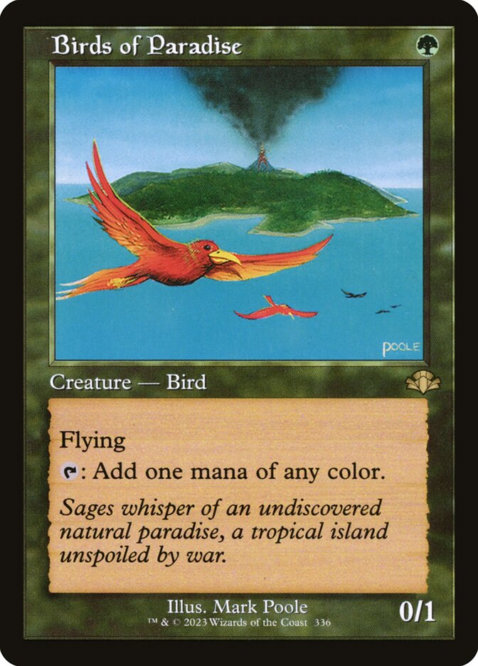 Birds of Paradise 336 (Dominaria Remastered)  - Retro | Good Games Adelaide SA
