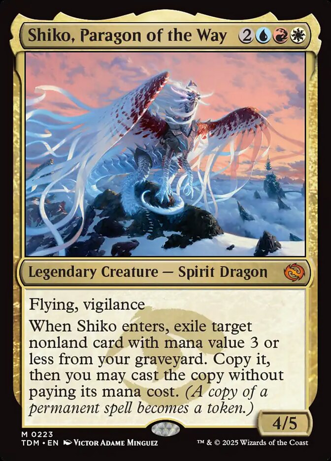 Shiko, Paragon of the Way 223 (Tarkir: Dragonstorm)  - Foil | Good Games Adelaide SA