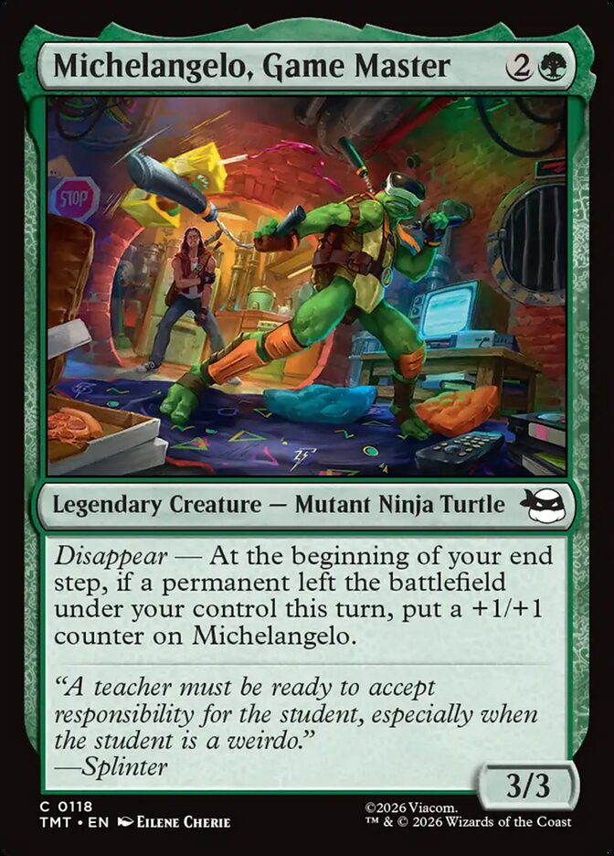 Michelangelo, Game Master 118 (Teenage Mutant Ninja Turtles)  | Good Games Adelaide SA