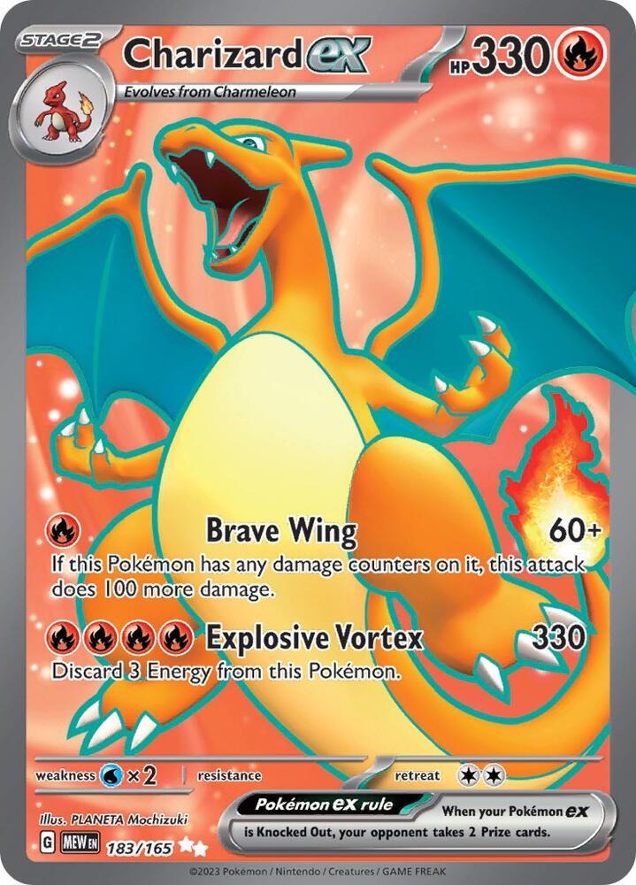 Charizard ex 183/165 (SV: Scarlet & Violet 151)  - Holofoil | Good Games Adelaide SA