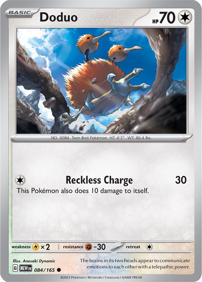Doduo 084/165 (SV: Scarlet & Violet 151)  | Good Games Adelaide SA