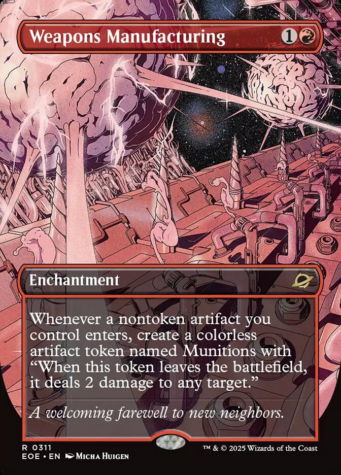 Weapons Manufacturing Borderless 311 (Edge of Eternities)  - Borderless Foil | Good Games Adelaide SA