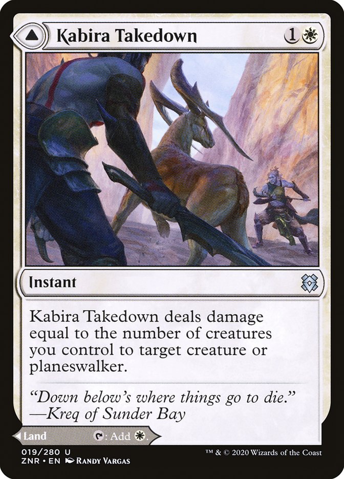 Kabira Takedown // Kabira Plateau 19/280 (Zendikar Rising)  | Good Games Adelaide SA