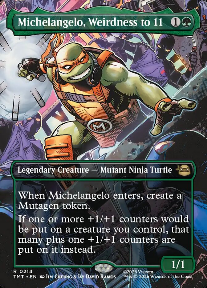 Michelangelo, Weirdness to 11 214 (Teenage Mutant Ninja Turtles)  - Borderless | Good Games Adelaide SA