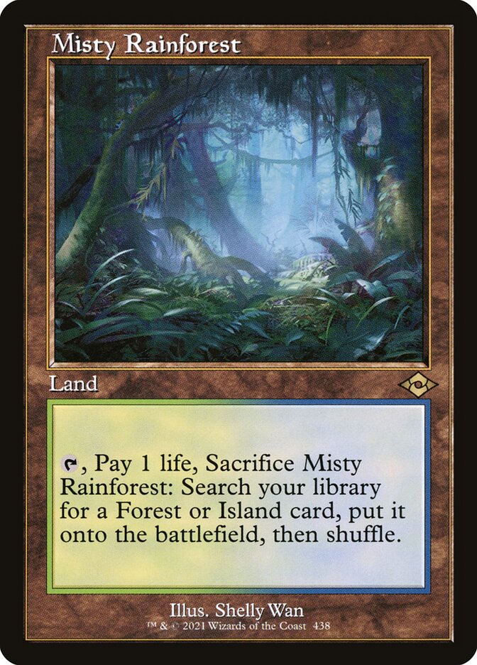 Misty Rainforest 438 (Modern Horizons 2)  - Foil | Good Games Adelaide SA