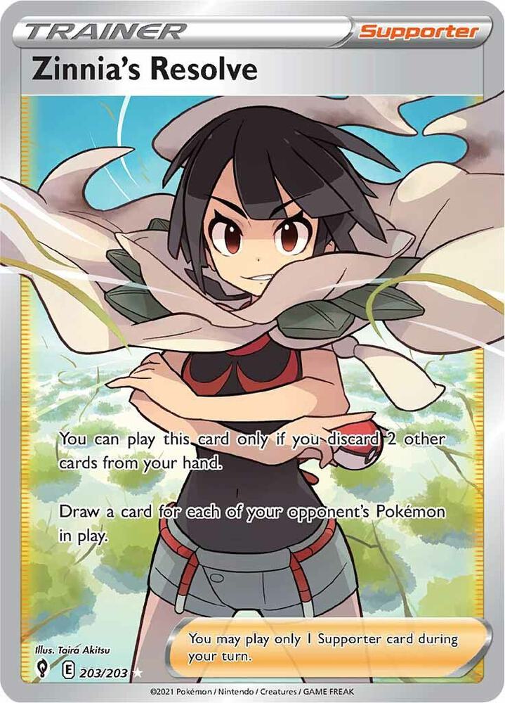Zinnias Resolve Full Art 203/203 (SWSH07: Evolving Skies)  - Holofoil | Good Games Adelaide SA