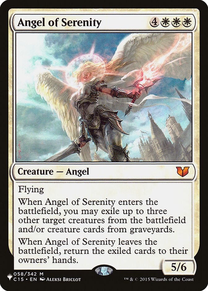 Angel of Serenity 058/342 (The List Reprints)  | Good Games Adelaide SA
