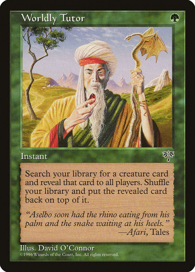 Worldly Tutor  (Mirage)  | Good Games Adelaide SA