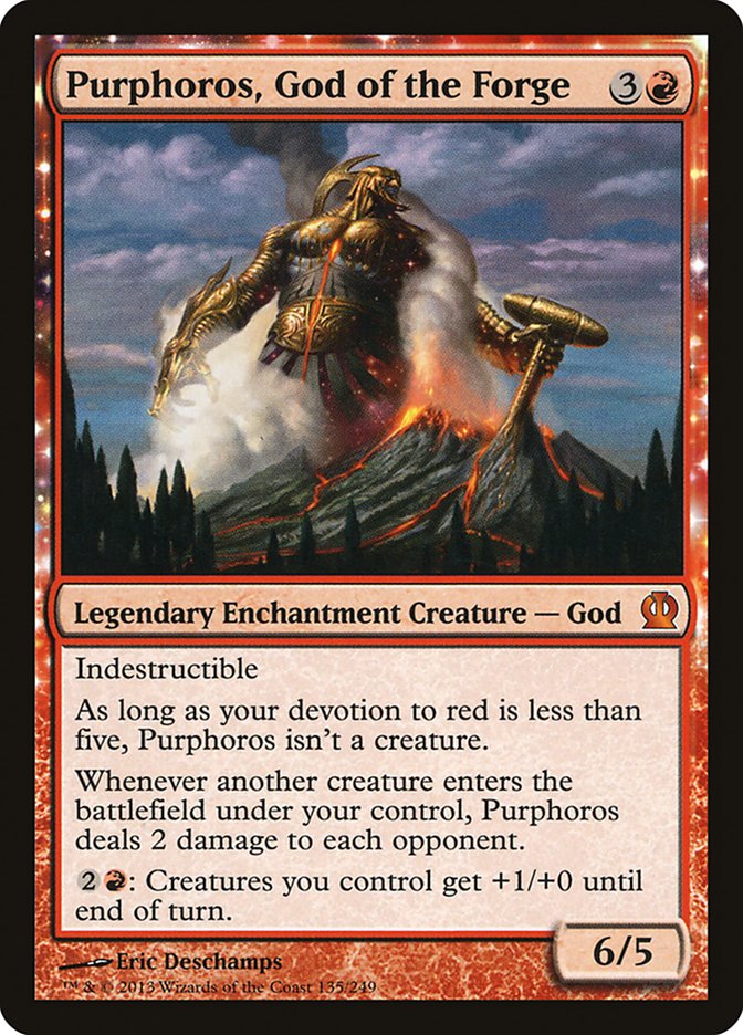 Purphoros, God of the Forge 135 (Theros)  - Foil | Good Games Adelaide SA