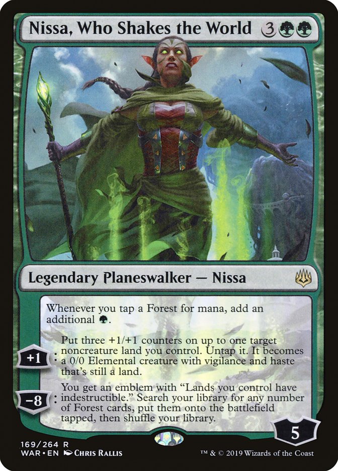 Nissa, Who Shakes the World 169 (War of the Spark)  - Foil | Good Games Adelaide SA