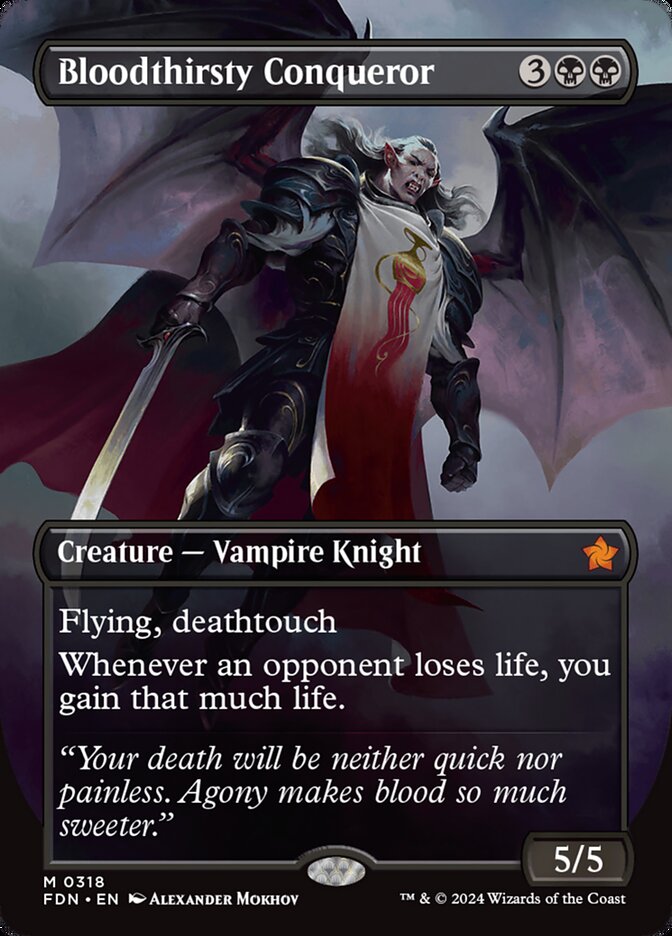 Bloodthirsty Conqueror 318 (Foundations)  - Foil | Good Games Adelaide SA