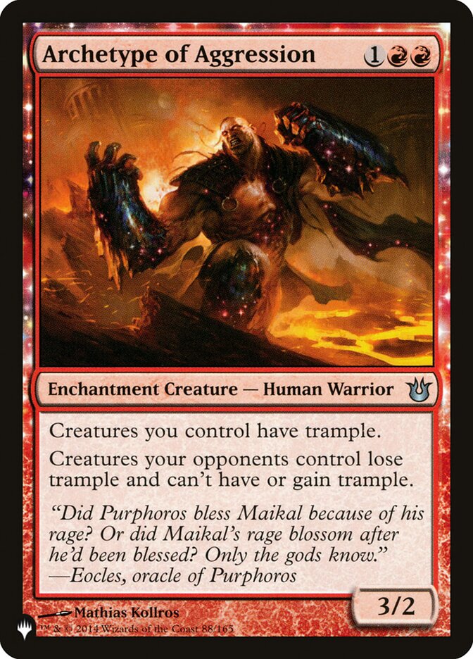 Archetype of Aggression 88/165 (The List Reprints)  | Good Games Adelaide SA