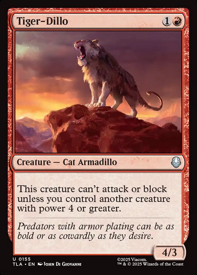 Tiger-Dillo 155 (Avatar: The Last Airbender)  | Good Games Adelaide SA