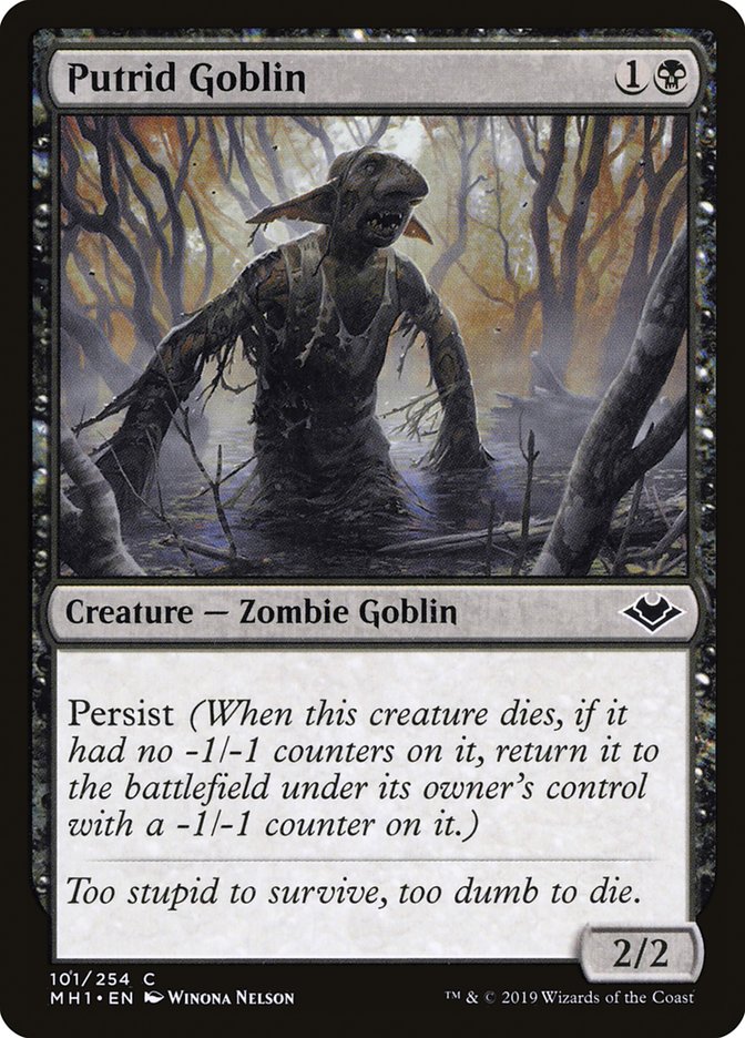 Putrid Goblin 101 (Modern Horizons)  - Foil | Good Games Adelaide SA