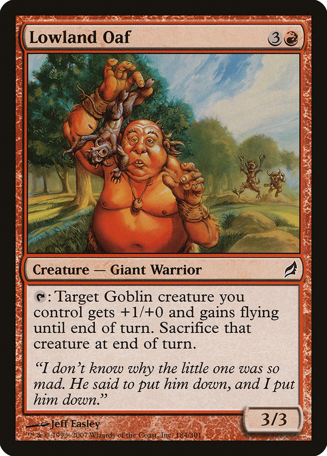 Lowland Oaf 184 (Lorwyn)  - Foil | Good Games Adelaide SA