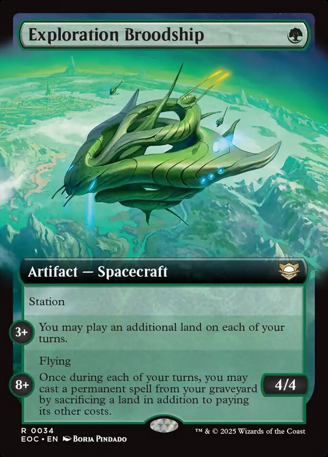 Exploration Broodship 34/24 (Commander: Edge of Eternities)  - Extended Art | Good Games Adelaide SA