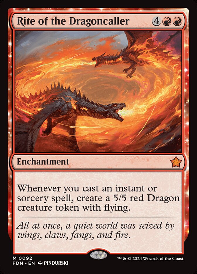 Rite of the Dragoncaller 92 (Foundations)  - Foil | Good Games Adelaide SA