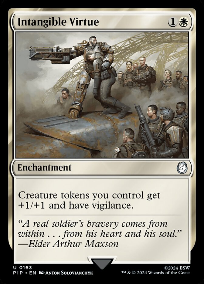 Intangible Virtue 163 (Universes Beyond: Fallout)  - Foil | Good Games Adelaide SA