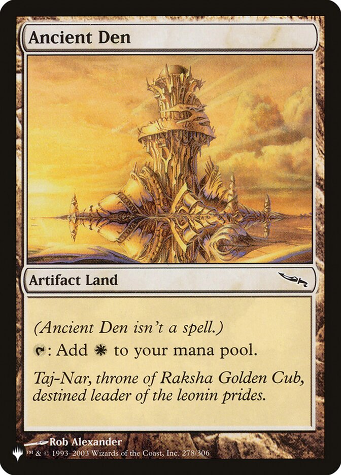 Ancient Den 278/306 (The List Reprints)  | Good Games Adelaide SA