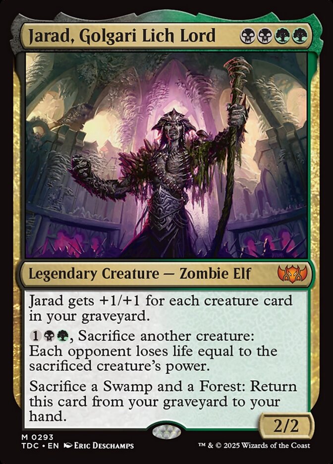 Jarad, Golgari Lich Lord 293 (Commander: Tarkir: Dragonstorm)  | Good Games Adelaide SA