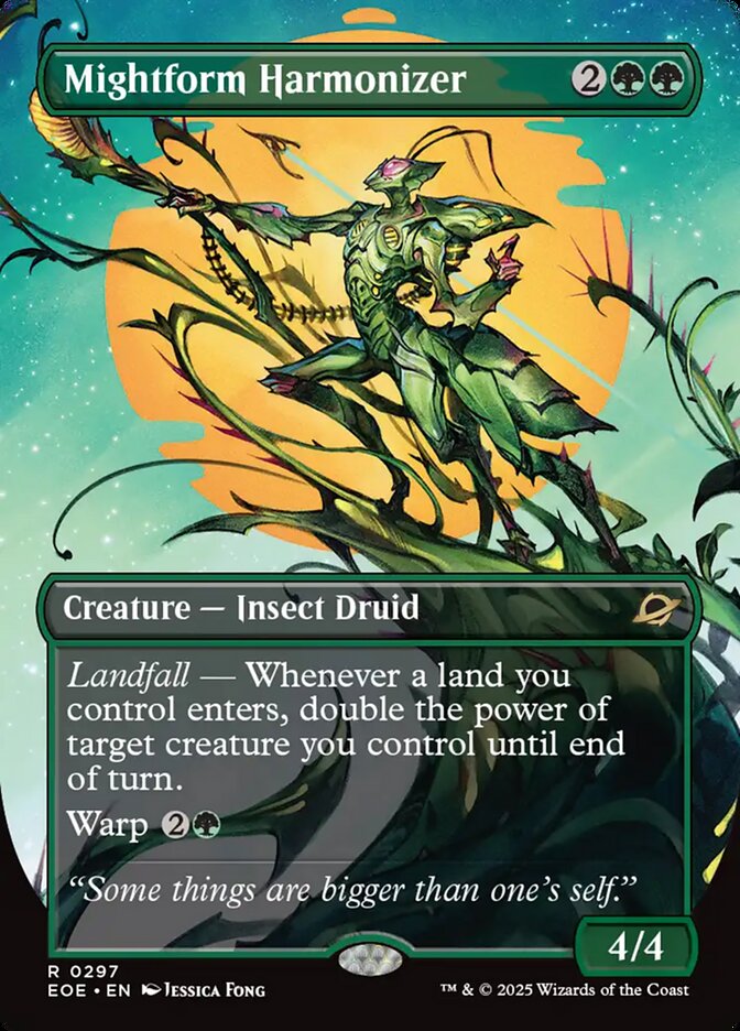 Mightform Harmonizer 297/276 (Edge of Eternities)  - Borderless Foil | Good Games Adelaide SA