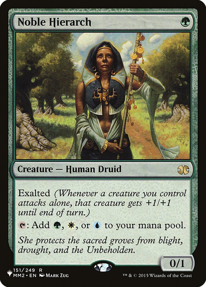 Noble Hierarch 151/249 (The List Reprints)  | Good Games Adelaide SA