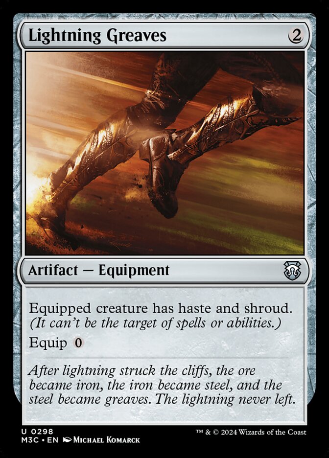 Lightning Greaves 298 (Commander: Modern Horizons 3)  | Good Games Adelaide SA