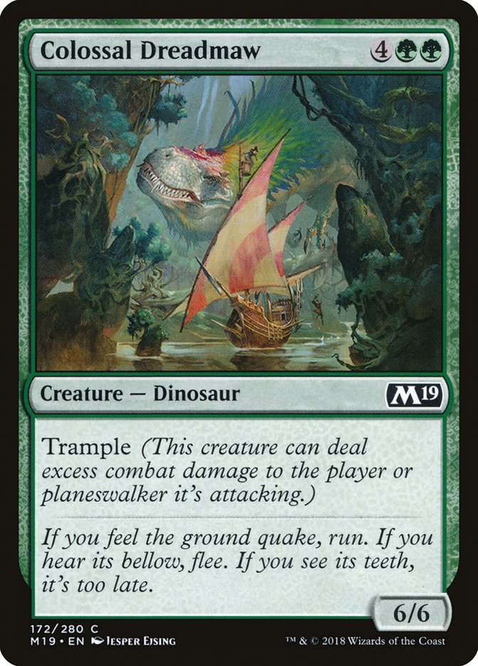 Colossal Dreadmaw 172 (Core Set 2019)  - Foil | Good Games Adelaide SA