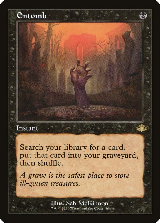 Entomb Retro Frame 304 (Dominaria Remastered)  - Retro Foil | Good Games Adelaide SA