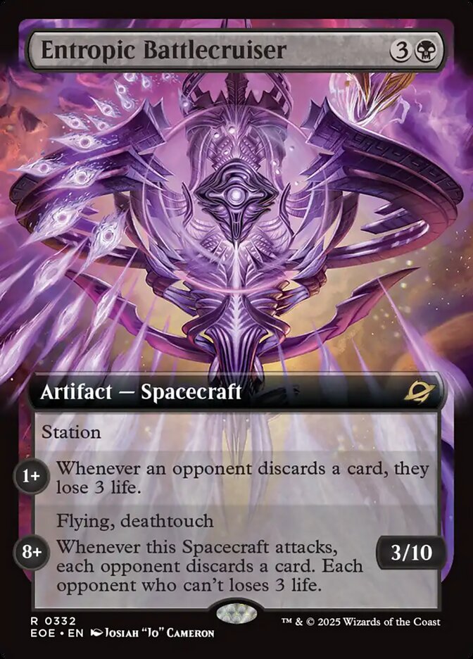 Entropic Battlecruiser Extended Art 332/276 (Edge of Eternities)  - Extended Art | Good Games Adelaide SA
