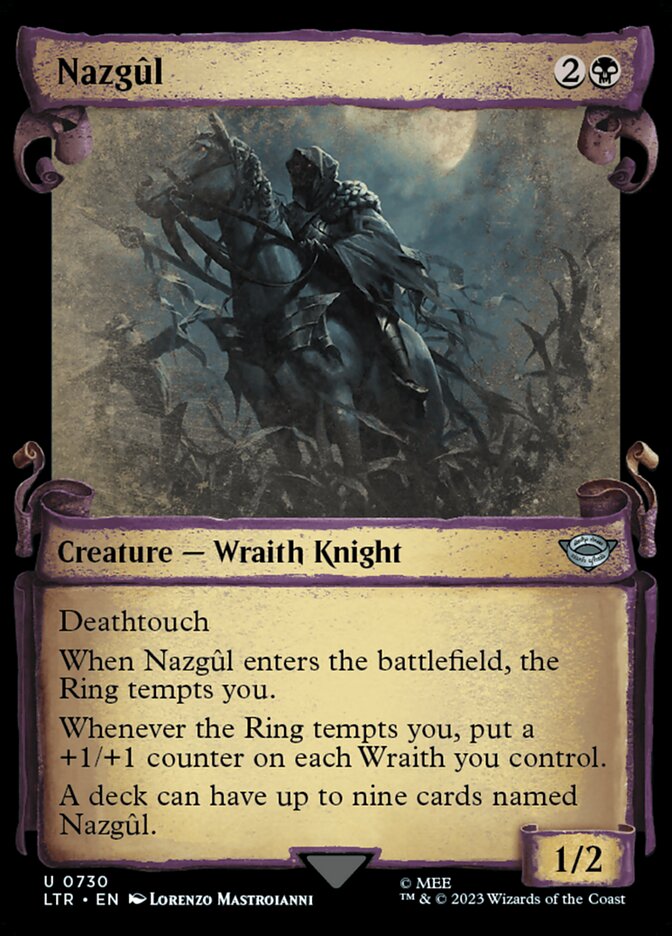 Nazgûl 730 (Universes Beyond: The Lord of the Rings: Tales of Middle-earth)  - Showcase Scroll Foil | Good Games Adelaide SA
