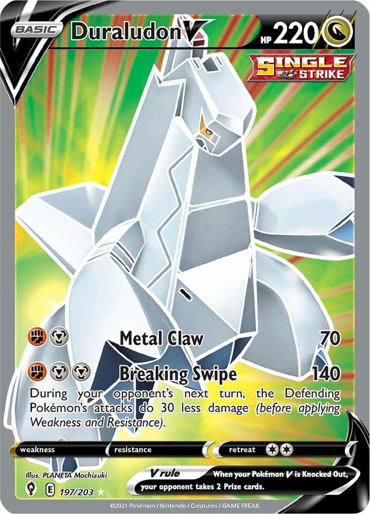 Duraludon V Full Art 197/203 (SWSH07: Evolving Skies)  - Holofoil | Good Games Adelaide SA