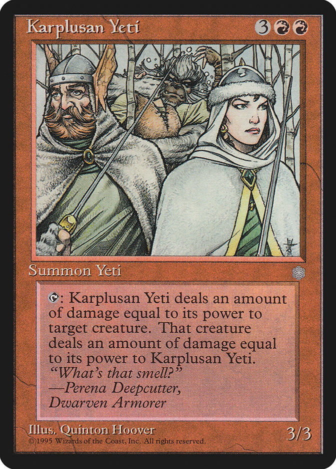 Karplusan Yeti  (Ice Age)  | Good Games Adelaide SA