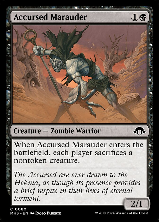 Accursed Marauder 80 (Modern Horizons 3)  - Foil | Good Games Adelaide SA