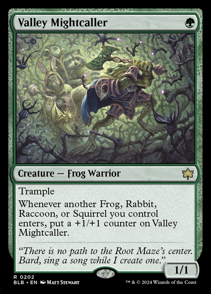 Valley Mightcaller 202 (Bloomburrow)  - Foil | Good Games Adelaide SA