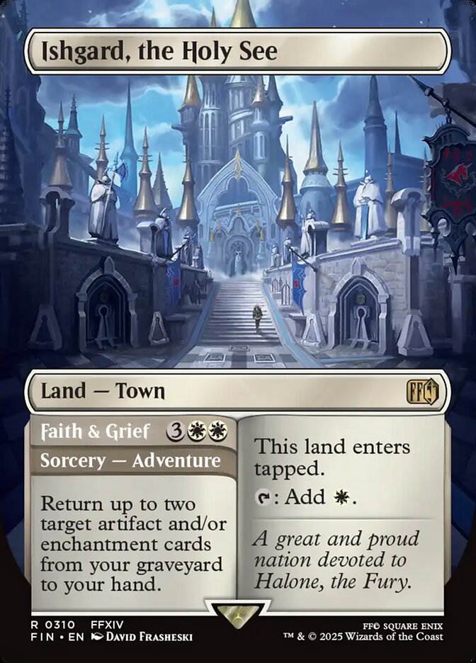 Ishgard, the Holy See // Faith & Grief 310/309 (FINAL FANTASY)  - Borderless Foil | Good Games Adelaide SA