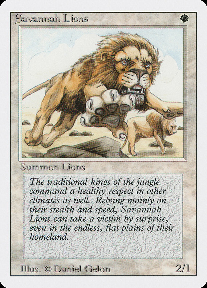 Savannah Lions  (Revised Edition)  | Good Games Adelaide SA