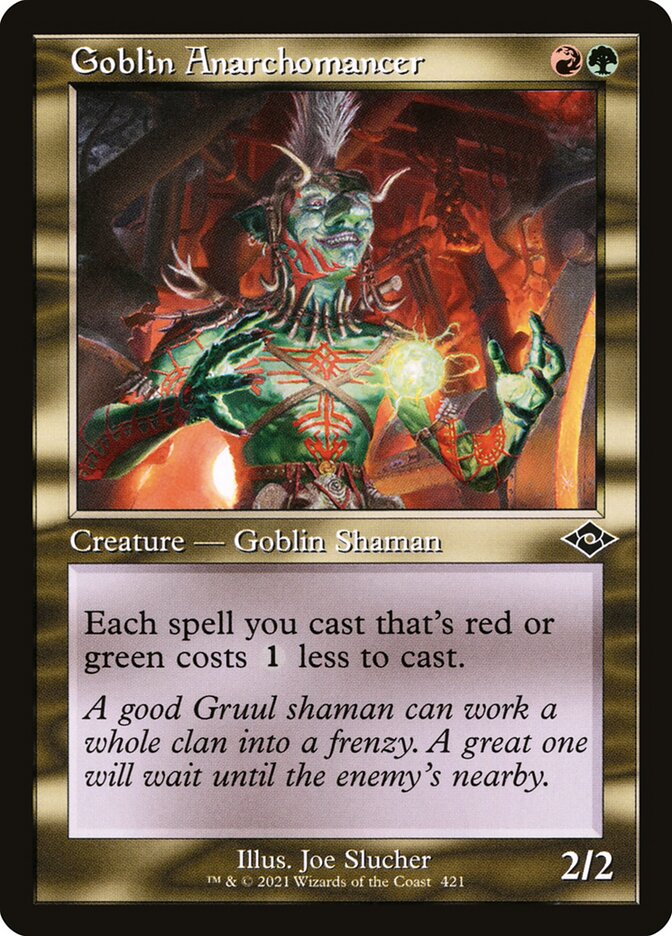 Goblin Anarchomancer Retro Frame 421 (Modern Horizons 2)  - Foil | Good Games Adelaide SA
