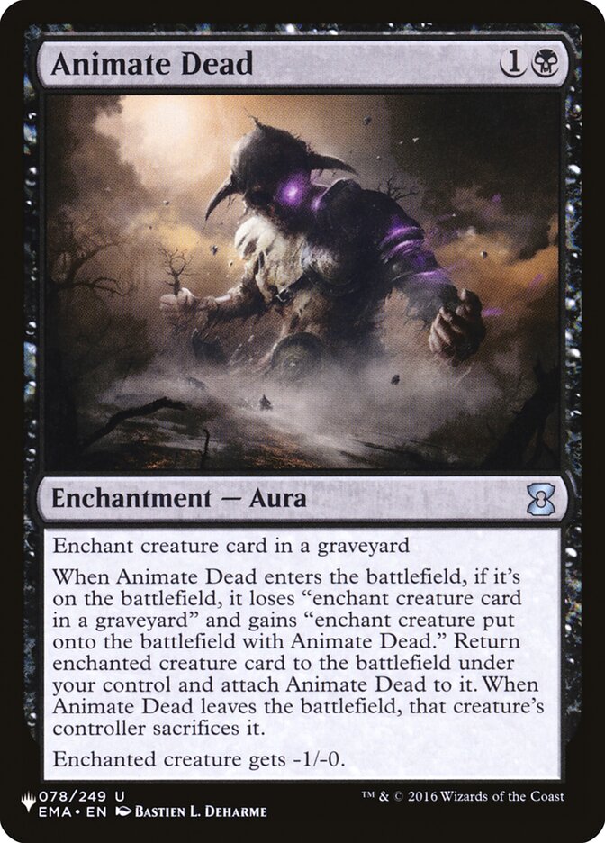 Animate Dead 78 (The List Reprints)  | Good Games Adelaide SA
