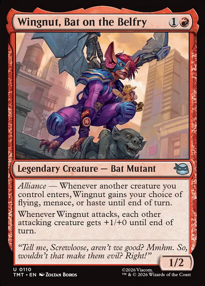 Wingnut, Bat on the Belfry 110 (Teenage Mutant Ninja Turtles)  - Foil | Good Games Adelaide SA
