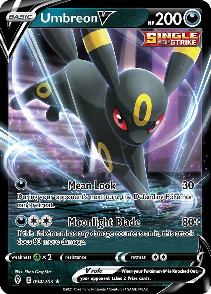 Umbreon V 094/203 (SWSH07: Evolving Skies)  - Holofoil | Good Games Adelaide SA