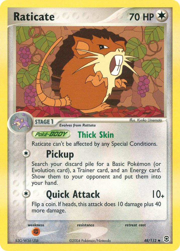 Raticate 48/112 (FireRed & LeafGreen)  - Reverse Holofoil | Good Games Adelaide SA