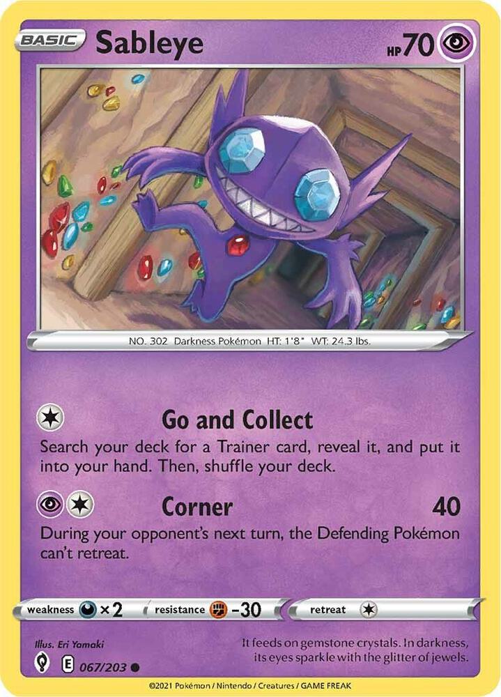 Sableye 067/203 (SWSH07: Evolving Skies)  | Good Games Adelaide SA
