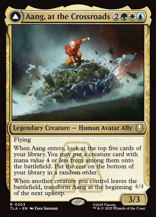 Aang, at the Crossroads // Aang, Destined Savior 203 (Avatar: The Last Airbender)  - Foil