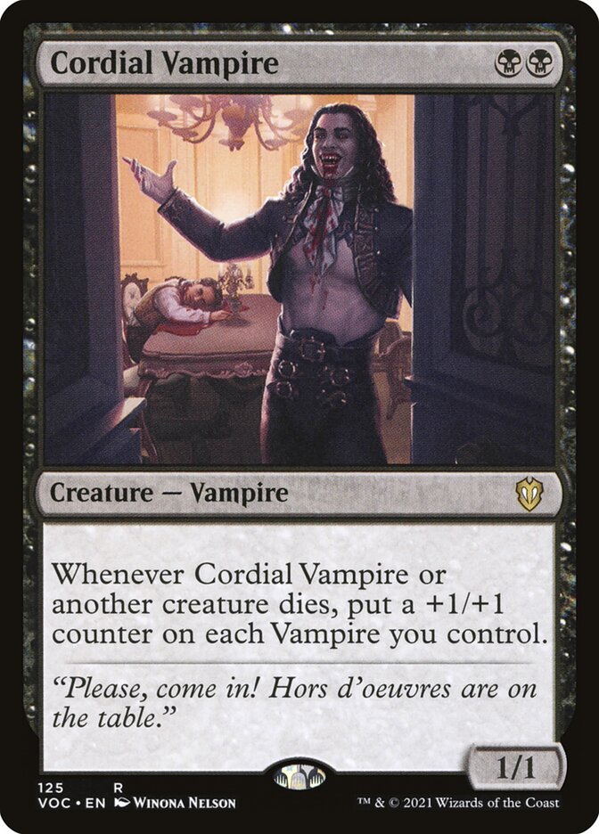 Cordial Vampire 125 (Commander: Innistrad: Crimson Vow)  | Good Games Adelaide SA