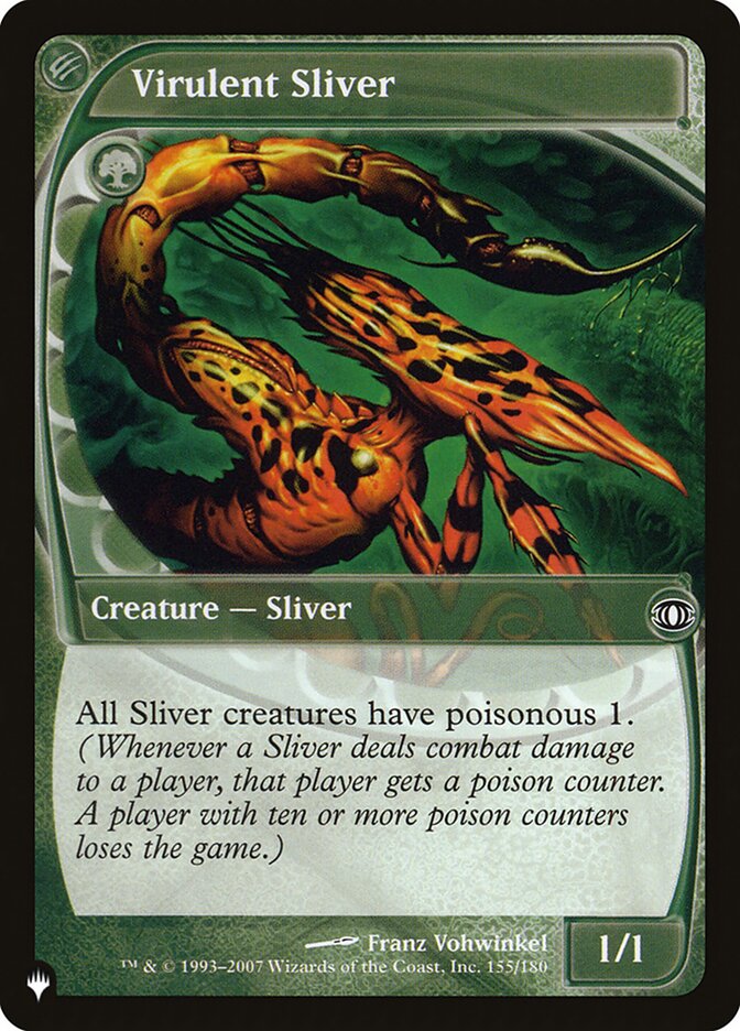 Virulent Sliver 155/180 (The List Reprints)  | Good Games Adelaide SA